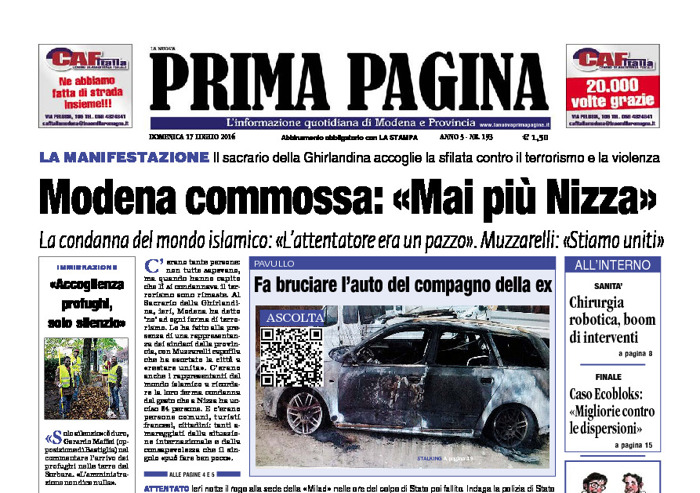 Prima Pagina - Domenica 17 Luglio 2016