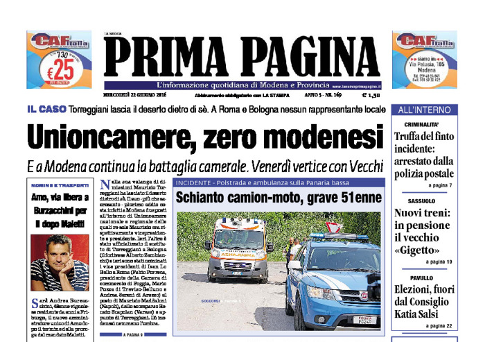 Prima Pagina - Mercledì 22 Giugno 2016