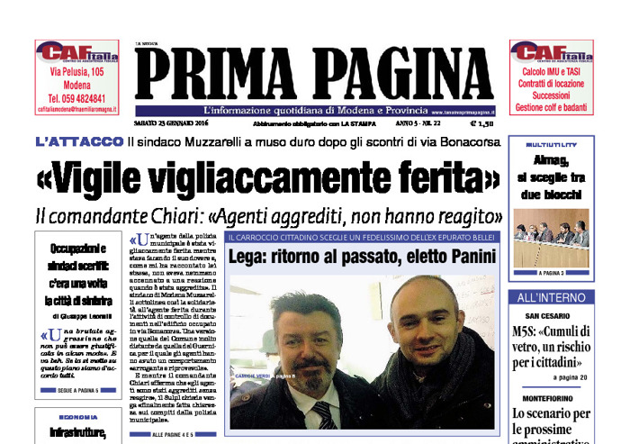Prima Pagina - Sabato 23 Gennaio 2016