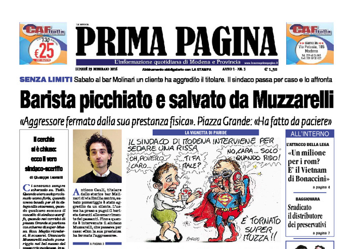 Prima Pagina - Lunedì 29 Febbraio 2016