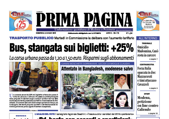 Prima Pagina - Domenica 3 Luglio 2016