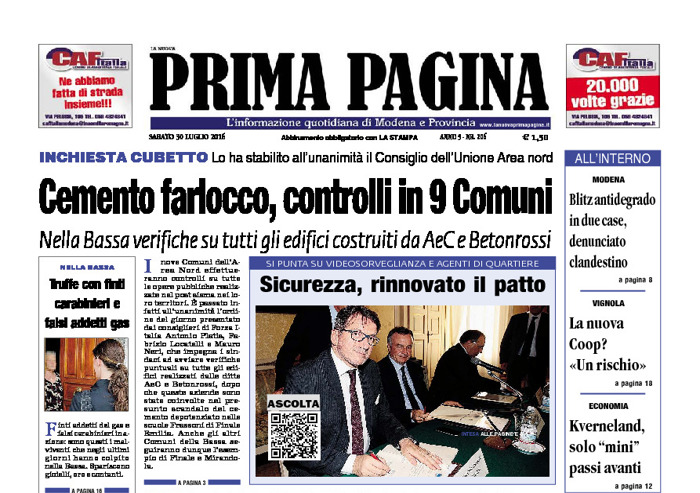 Prima Pagina - Sabato 30 Luglio 2016
