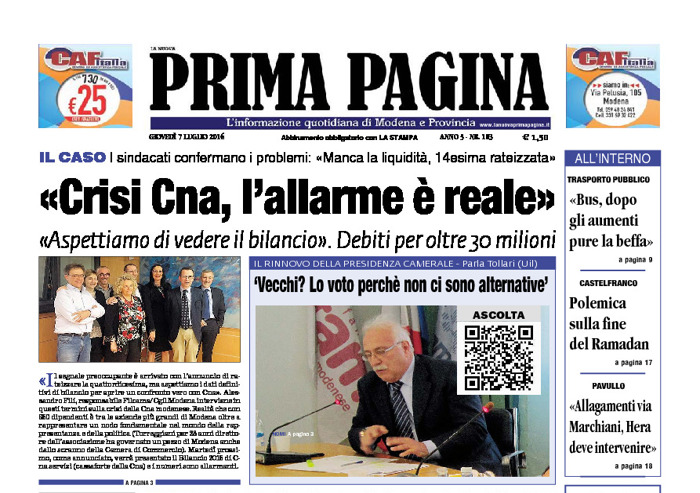 Prima Pagina - Giovedì 7 Luglio 2016