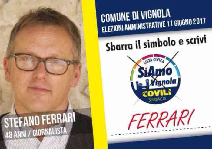 Vignola, il caso del giornalista-candidato