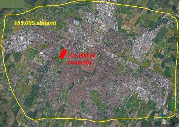Vasco: ecco cosa significano 220mila persone al parco Ferrari