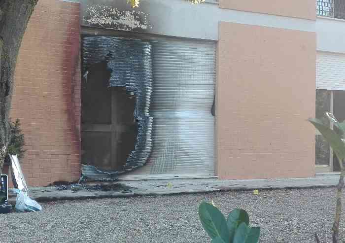 Attentato incendiario alla scuola di Polizia di via Busani