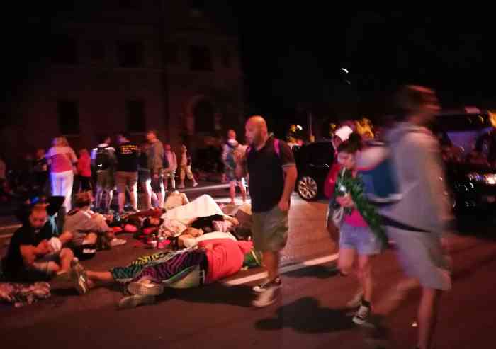 Post-concerto, la città stravolta