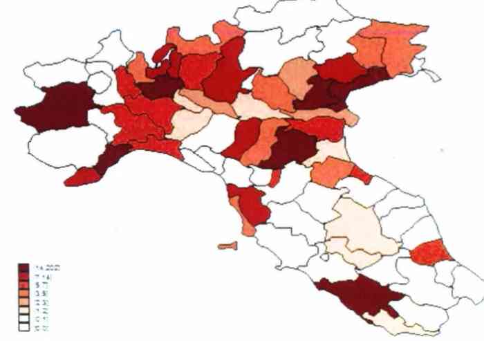 Aziende criminali, la mappa del nord Italia