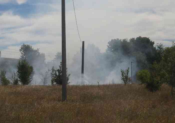 Incendio alla Madonnina a ridosso della Tav