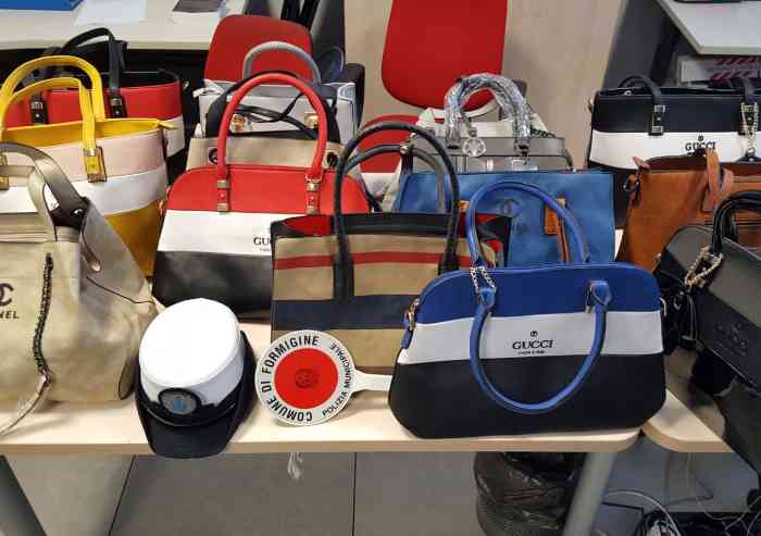 Formigine, sequestro di merce contraffatta al mercato