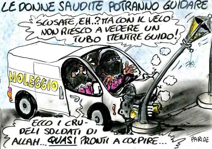 Donne al volante... per Allah