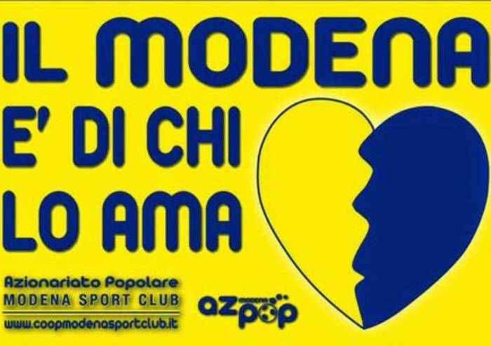 Il Modena è dell'azionariato popolare:l'amore c'è ora mancano i soldi