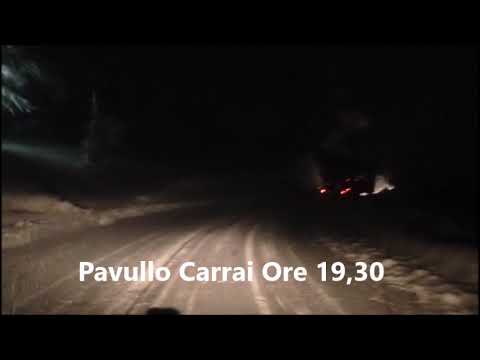 Neve in appennino, in 90 secondi una giornata di disagi