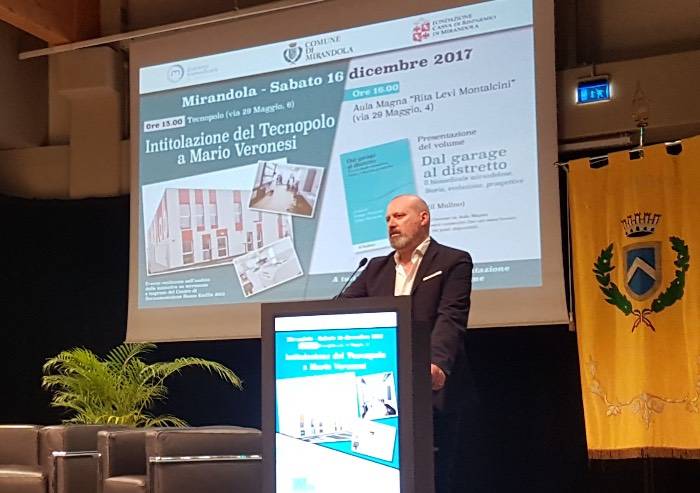 Bonaccini omaggia il 'papà' del biomedicale, Mario Veronesi