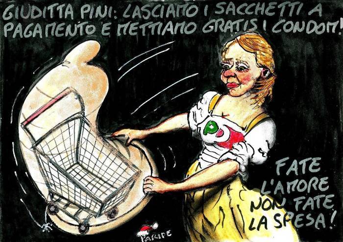 Più profilattici e meno bustine, fate l'amore non fate la spesa...