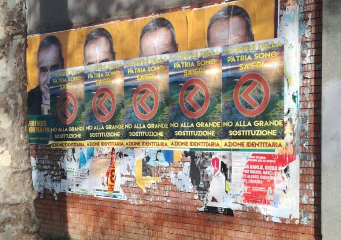 'I fascisti ora ci coprono anche i manifesti'