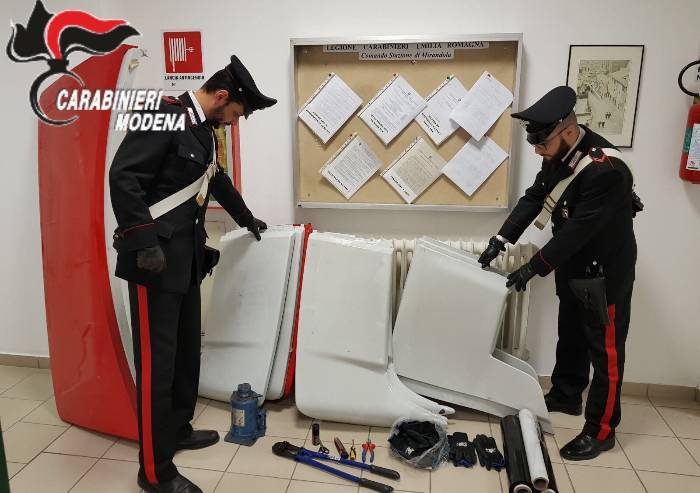 Sventato maxi furto in carrozzeria a Mirandola