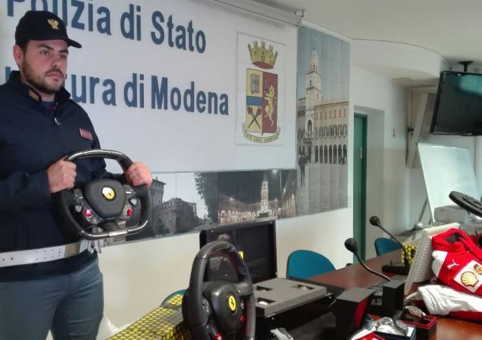 Ricettava e vendeva on-line pezzi originali Ferrari, meccanico bloccato dalla Polizia