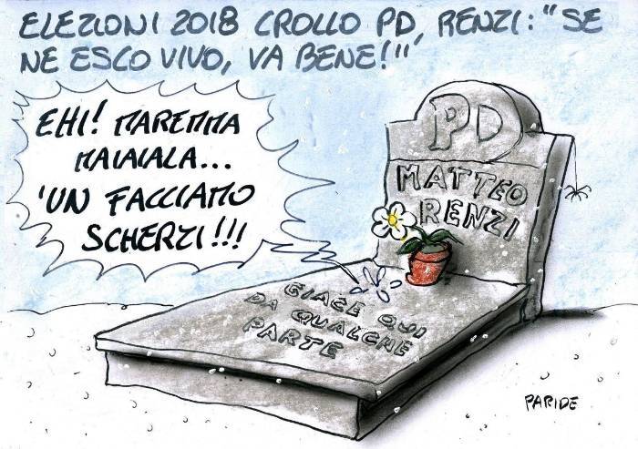 Crollo Pd, non facciamo scherzi...