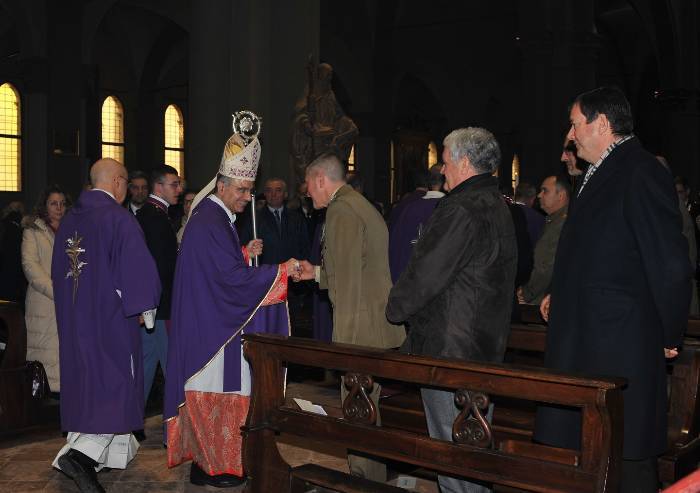 Precetto pasquale interforze in San Pietro a Modena