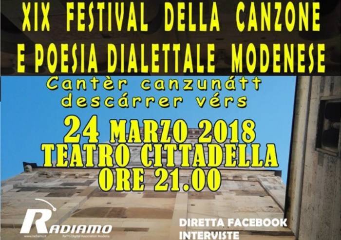 Festival della canzone e poesia dialettale: tutto pronto