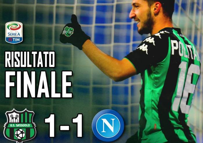 Sassuolo-Napoli 1-1