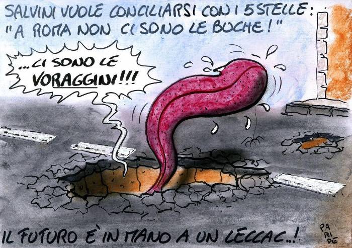 Salvini e le buche