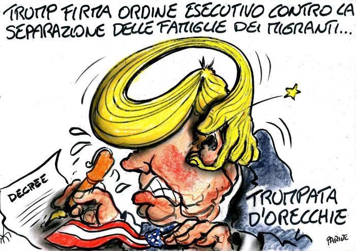 La firma di Trump