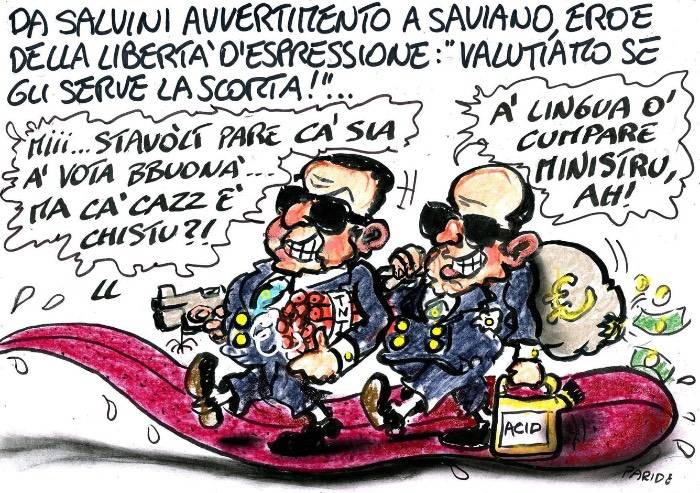 Sa sa, Salvini e Saviano