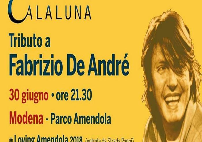 Sabato 30 giugno 'notte gialla' De Andrè
