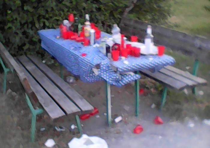 Parco della Resistenza, sporcizia e degrado