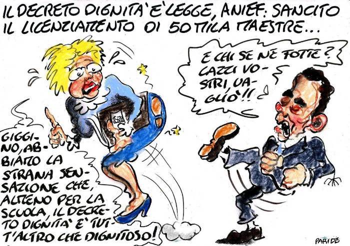 Decreto Dignità a pedate