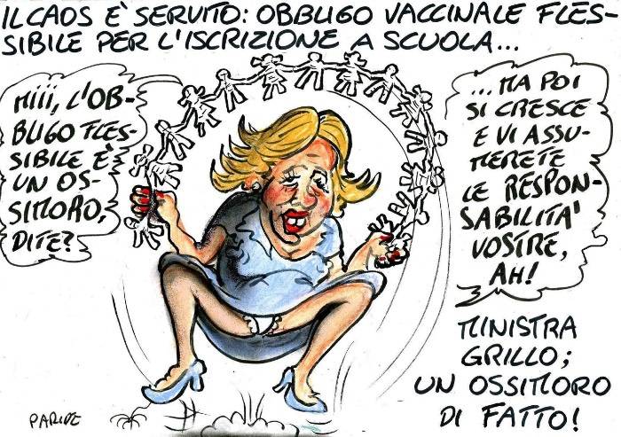Vaccini, la ministro saltella