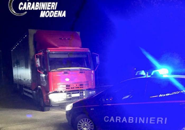 Soliera, tentato furto di carburante con camion rubato