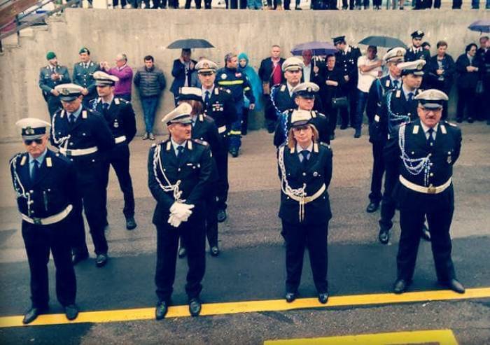 500 vigili da tutta Italia a fianco dell'agente modenese aggredito