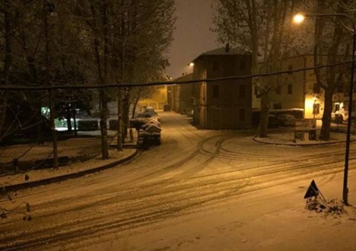 Prima neve a Modena, caduti 11 centimetri