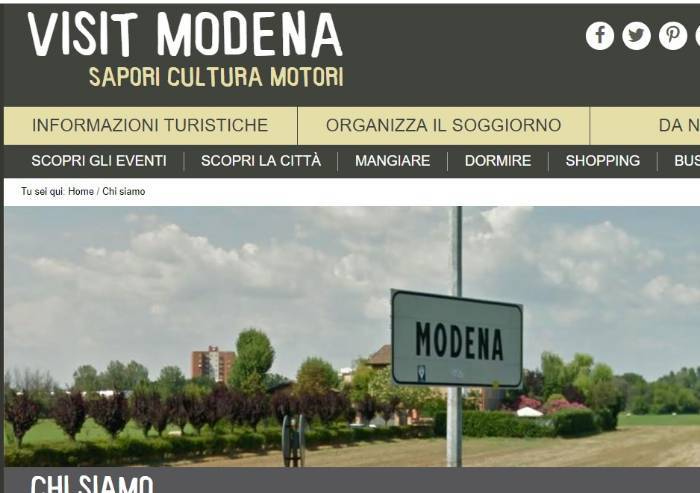 Aggiornare sito turistico Comune di Modena? Costa 24.500 euro l'anno