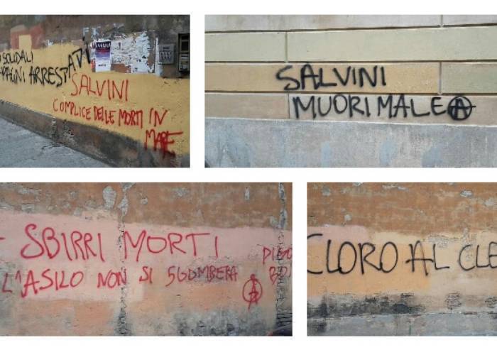 Scritte eversive imbrattano (ancora) il centro storico