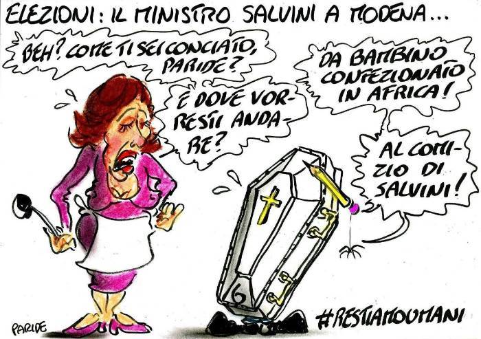 Il comizio di Salvini