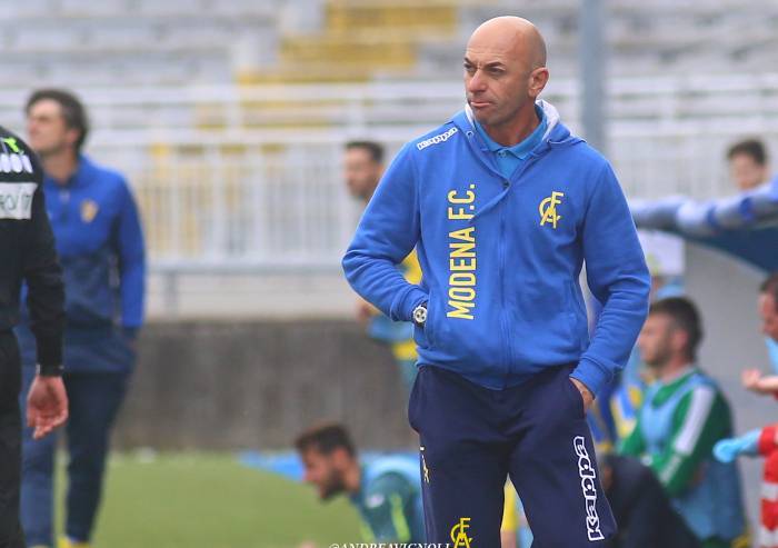 Bollini esonerato, per le ultime due gare il Modena salta nel buio