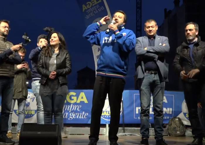 Salvini: 'Dopo 70 anni anche a Carpi si cambia: a sinistra nervosi'