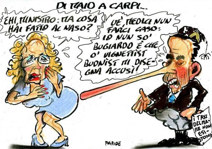 Di Maio e il vignettista