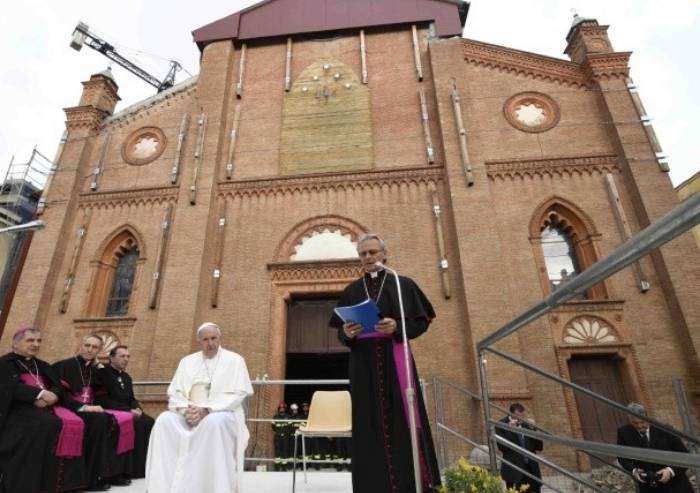 Mons. Cavina, sette anni di ministero a Carpi, dal sisma all'incontro con due Papi