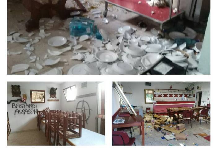 San Cesario: devastante irruzione dell'Alf al circolo cinofilo