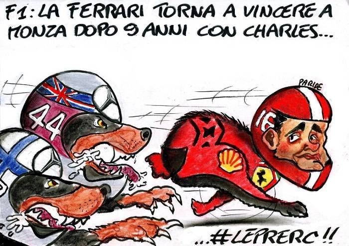 Trionfo Ferrari con Leclerc
