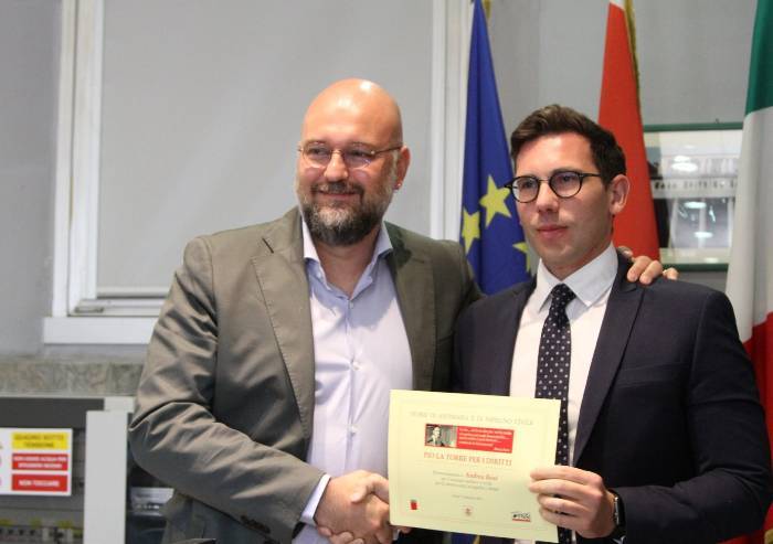 Riconoscimento Pio La Torre, premiato anche l'assessore Bosi