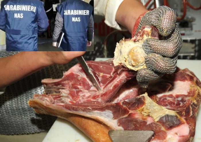 Nas in laboratorio disossatura prosciutti: 250 pezzi sequestrati