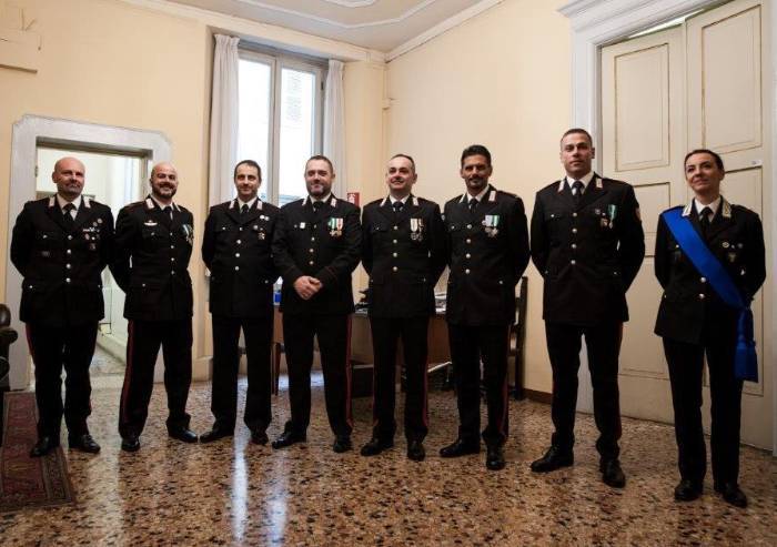 Carabinieri valorosi omaggiati dal Prefetto
