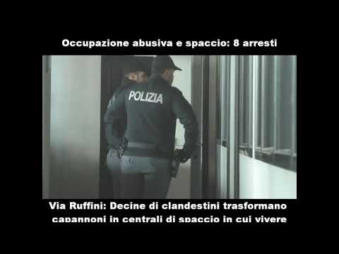 Centrale di spaccio e rifugio clandestini all'ex Corradini: 8 arresti