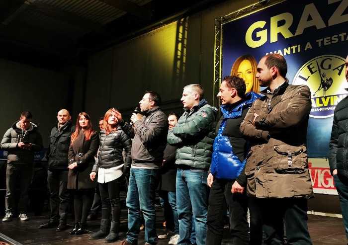 Salvini e Borgonzoni a Vignola insistono: 'Libereremo comunque la Regione'